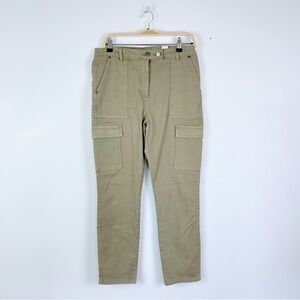 🍄black tape_ cargo khaki skinny jean